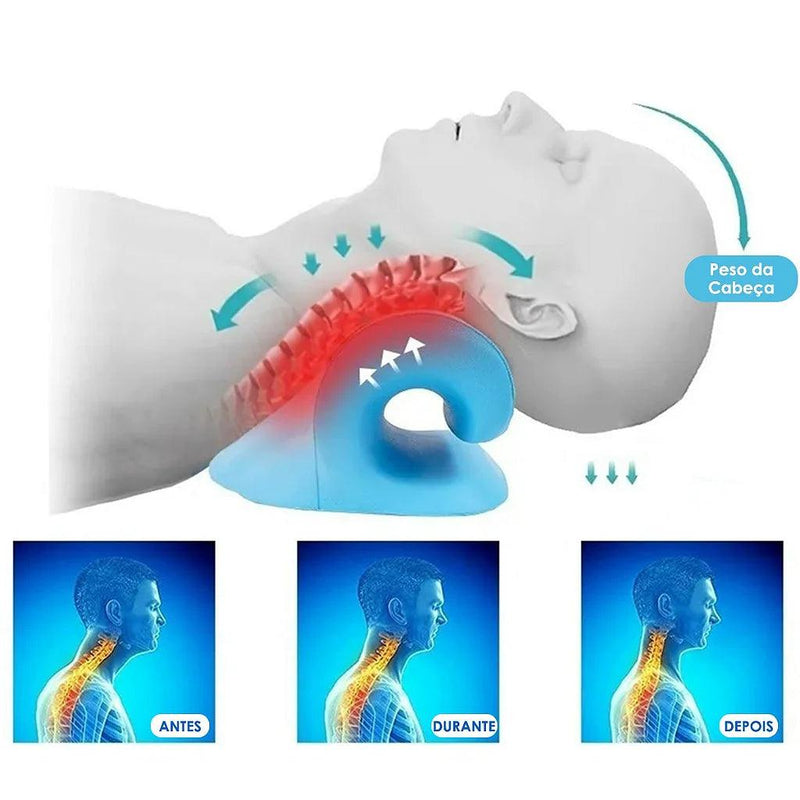 PainRelax® - Dispositivo de Tração Cervical com Pontos de Massagem - Wolrd Dispenser