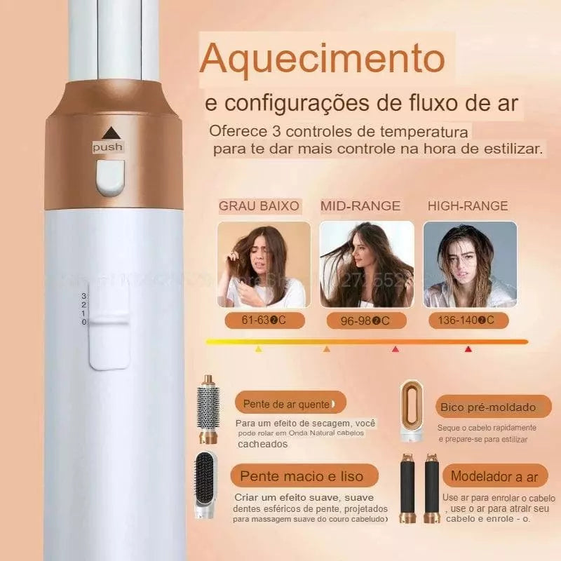 Curling Iron - Secador supersônico 5 em 1