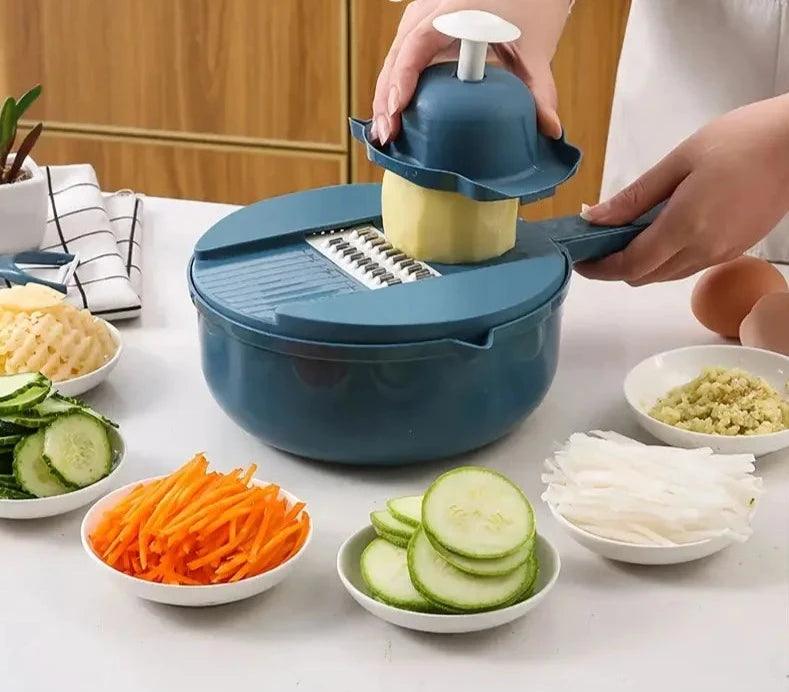 VeggieChop - Ralador Cortado Manualmente para Cozinha - Wolrd Dispenser